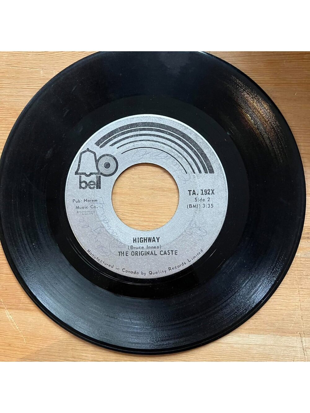 Original Caste - Highway/Mr. Monday 45rpm VG+ R13